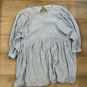 Vestibule Baby Doll Long-sleeve Dress